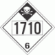 UN 1710 - Inhalation Hazard Class 6.1 Placards