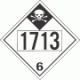 UN 1713 - Inhalation Hazard Class 6.1 Placards