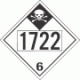 UN 1722 - Inhalation Hazard Class 6.1 Placards