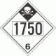 UN 1750 - Inhalation Hazard Class 6.1 Placards