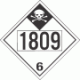 UN 1809 - Inhalation Hazard Class 6.1 Placards