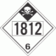 UN 1812 - Inhalation Hazard Class 6.1 Placards