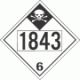 UN 1843 - Inhalation Hazard Class 6.1 Placards