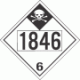 UN 1846 - Inhalation Hazard Class 6.1 Placards