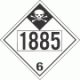 UN 1885 - Inhalation Hazard Class 6.1 Placards