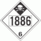 UN 1886 - Inhalation Hazard Class 6.1 Placards