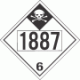 UN 1887 - Inhalation Hazard Class 6.1 Placards