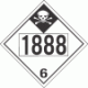 UN 1888 - Inhalation Hazard Class 6.1 Placards