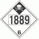 UN 1889 - Inhalation Hazard Class 6.1 Placards