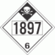 UN 1897 - Inhalation Hazard Class 6.1 Placards