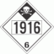 UN 1916 - Inhalation Hazard Class 6.1 Placards