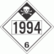 UN 1994 - Inhalation Hazard Class 6.1 Placards