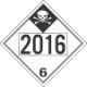 UN 2016 - Inhalation Hazard Class 6.1 Placards