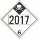 UN 2017 - Inhalation Hazard Class 6.1 Placards