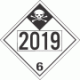 UN 2019 - Inhalation Hazard Class 6.1 Placards