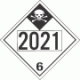 UN 2021 - Inhalation Hazard Class 6.1 Placards