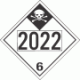 UN 2022 - Inhalation Hazard Class 6.1 Placards