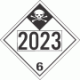 UN 2023 - Inhalation Hazard Class 6.1 Placards