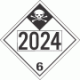 UN 2024 - Inhalation Hazard Class 6.1 Placards