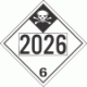 UN 2026 - Inhalation Hazard Class 6.1 Placards