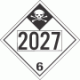 UN 2027 - Inhalation Hazard Class 6.1 Placards