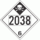 UN 2038 - Inhalation Hazard Class 6.1 Placards