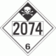 UN 2074 - Inhalation Hazard Class 6.1 Placards