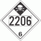 UN 2206 - Inhalation Hazard Class 6.1 Placards