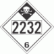 UN 2232 - Inhalation Hazard Class 6.1 Placards