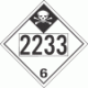 UN 2233 - Inhalation Hazard Class 6.1 Placards