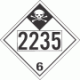 UN 2235 - Inhalation Hazard Class 6.1 Placards