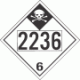 UN 2236 - Inhalation Hazard Class 6.1 Placards