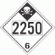 UN 2250 - Inhalation Hazard Class 6.1 Placards