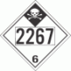 UN 2267 - Inhalation Hazard Class 6.1 Placards