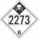 UN 2273 - Inhalation Hazard Class 6.1 Placards