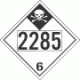 UN 2285 - Inhalation Hazard Class 6.1 Placards