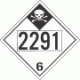 UN 2291 - Inhalation Hazard Class 6.1 Placards