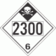 UN 2300 - Inhalation Hazard Class 6.1 Placards