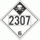 UN 2307 - Inhalation Hazard Class 6.1 Placards