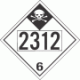 UN 2312 - Inhalation Hazard Class 6.1 Placards