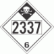 UN 2337 - Inhalation Hazard Class 6.1 Placards