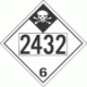 UN 2432 - Inhalation Hazard Class 6.1 Placards