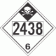 UN 2438 - Inhalation Hazard Class 6.1 Placards