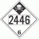 UN 2446 - Inhalation Hazard Class 6.1 Placards