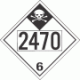 UN 2470 - Inhalation Hazard Class 6.1 Placards