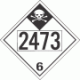 UN 2473 - Inhalation Hazard Class 6.1 Placards