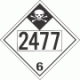 UN 2477 - Inhalation Hazard Class 6.1 Placards