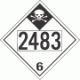 UN 2483 - Inhalation Hazard Class 6.1 Placards