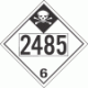 UN 2485 - Inhalation Hazard Class 6.1 Placards