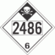 UN 2486 - Inhalation Hazard Class 6.1 Placards